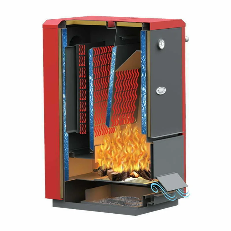 Cazan lemne CBW 48kW - randament 90%