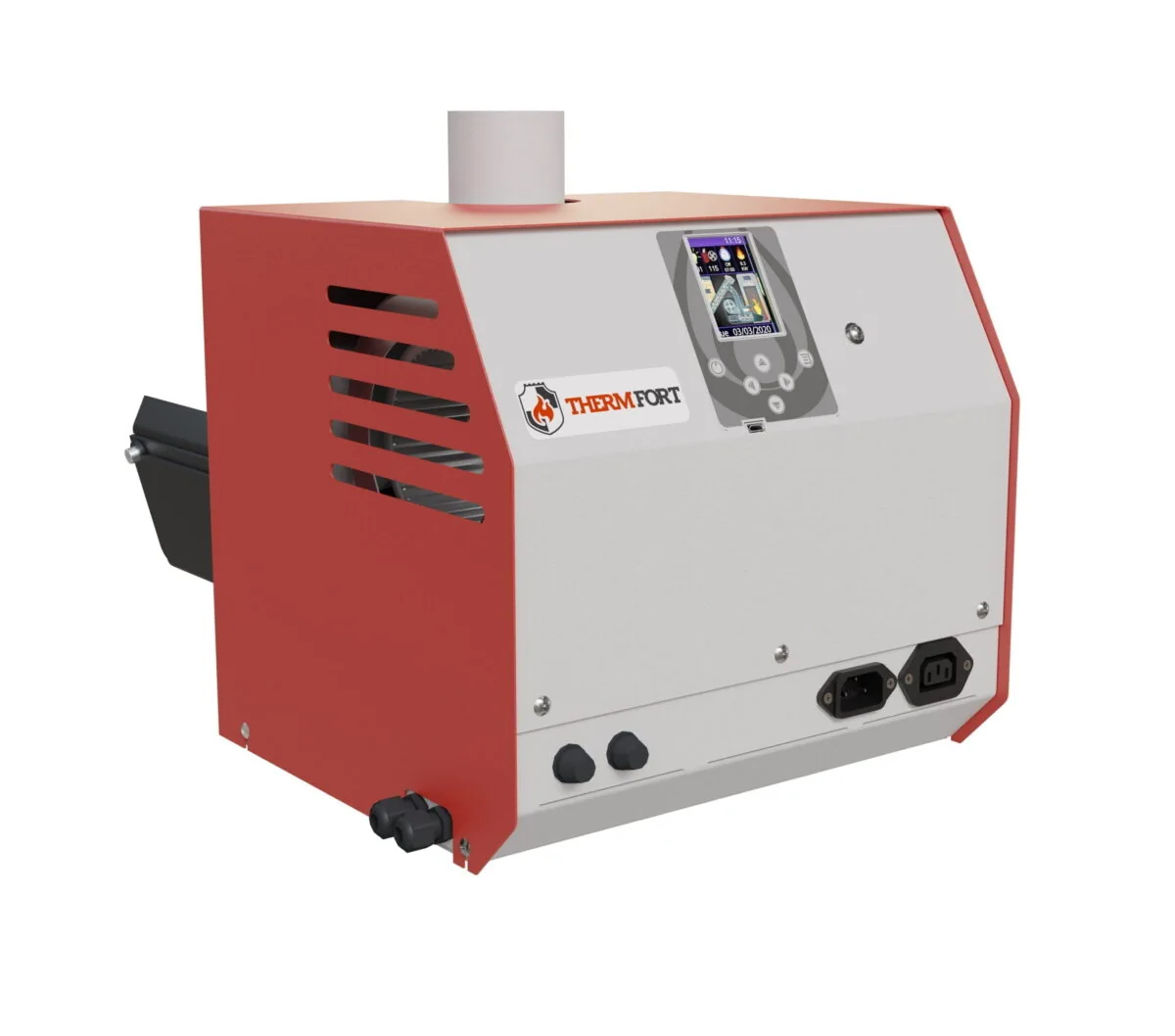 Arzator peleti ThermFort TP 30kW, peleti de paie, floare, samburi