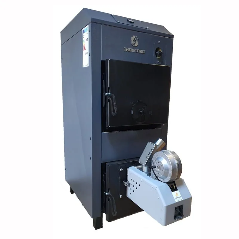 Cazan peleti THERMFORT 40kW cu arzator Ecopalnik 25-30kW